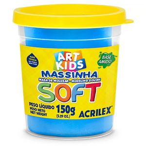 Massa De Modelar Acrilex Soft 150g Azul