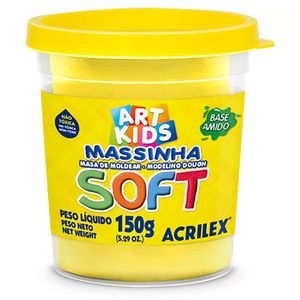 Massa De Modelar Acrilex Soft 150g Amarelo Limão