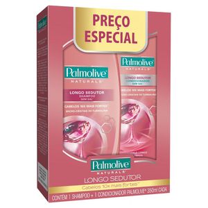 Kit Shampoo+Condicionador Palmolive 350ml Longo Sedutor