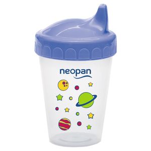 Copo Educcativo Neopan Decorado 250ml Antivazamento Azul