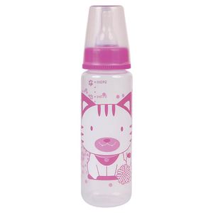 Mamadeira Baby Go 240ml Convencional Silicone The Cat Rosa