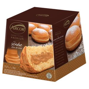 Panettone Arcor Recheio Sonho Doce De Leite 530g