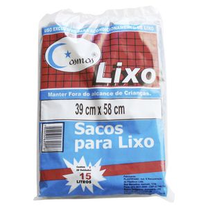 Saco Para Lixo Cosmos 15l Com 20 Unidades