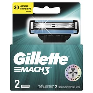 Carga Gillette Mach3 C/2 Unidades