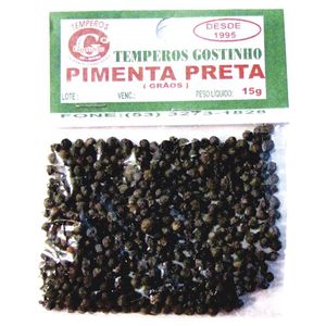 Condimento Gostinho Pimenta Preta Grão 15g