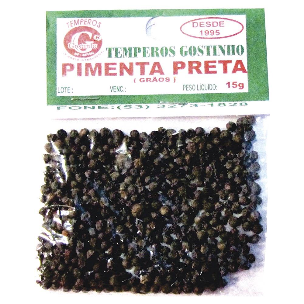 Condimento Gostinho Pimenta Preta Grão 15g