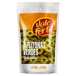 Azeitona Vale Fértil Verde Fatiada Sachê 120g