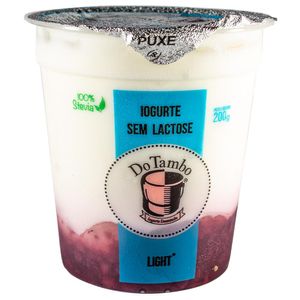 Iogurte Do Tambo Light Sem Lactose Frutas Vermelhas 200g