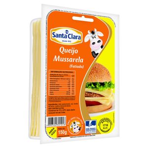 Queijo Santa Clara Mussarela Fatiado 150g