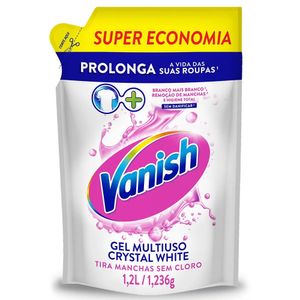 Tira Manchas Gel Multiuso Vanish Crystal White Sachê 1,2l