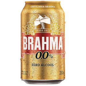 Cerveja Brahma Zero Álcool Lata 350ml