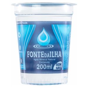 Água Mineral Fonte Da Ilha Sem Gás Copo De 200ml