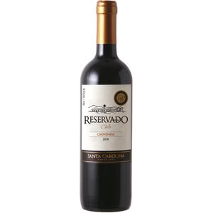 Vinho Chile Santa Carolina Reservado Carmenère 750ml