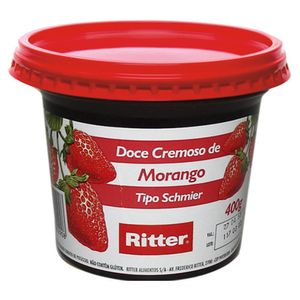 Doce Ritter Fruta Cremoso Morango 400g