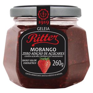 Geleia Ritter Morango Zero Açúcar 260g