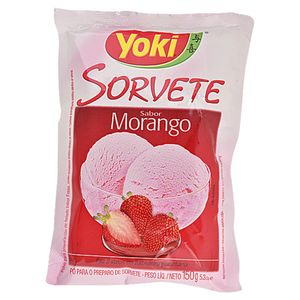 Sorvete Pó Yoki 150g Morango