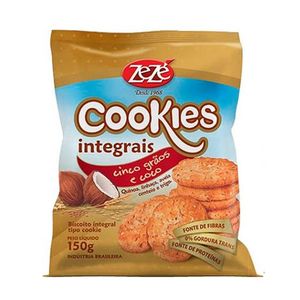 Cookie Zezé Integral Cinco Grãos E Coco 150g