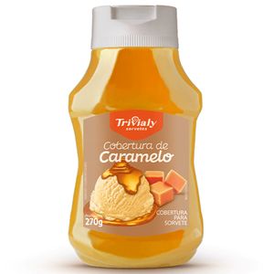 Cobertura Para Sorvete Trivialy Sabor Caramelo 270g