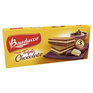 Wafer Bauducco Sabor Triplo Chocolate 140g