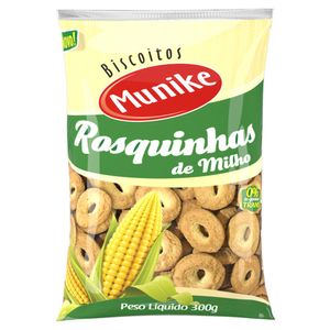 Biscoito Munike Rosquinhas De Milho 300g