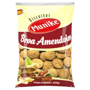 Biscoito Munike Rosquinha Broa De Amendoim 300g