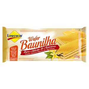 Wafer Lowçucar Zero Açucar 115g Baunilha