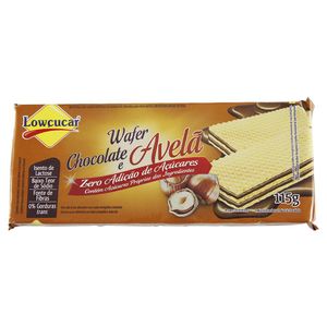 Wafer Lowçucar Zero Açucar 115g Chocolate E Avelã