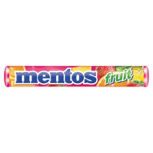 Confeito Mastigável Mentos Frutas 37,5g