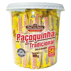 Paçoca Dacolônia Rolha Tradicional Pote 1,008kg