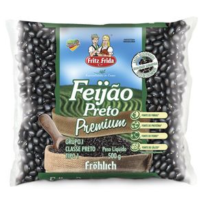 Feijão Fritz E Frida Tipo 1 Preto Premium 500g