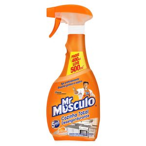 Desengordurante Mr Músculo Cozinha Laranja Aparelho Lv 500ml Pg400ml