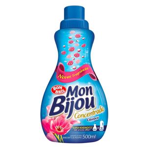 Amaciante De Roupas Mon Bijou Concentrado Clássico 500ml