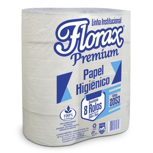 Papel Higiênico Florax Eco Rolão 300 Metros Com 8 Rolos