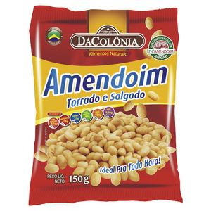 Amendoim Dacolônia Torrado E Salgado 150g