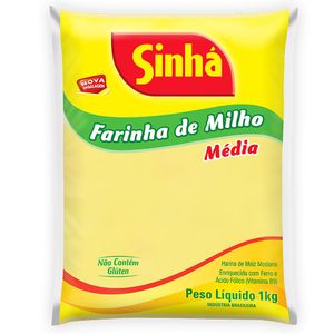 Farinha Milho Sinha 1kg Média