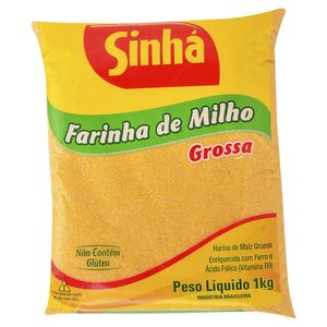 Farinha De Milho Sinha 1kg Grossa