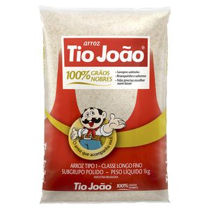 Arroz Tio João Tipo 1 Branco 1kg