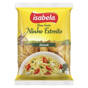 Massa Isabela Bom Gosto De Sêmola Ninho Estreito 500g