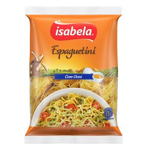 Massa Isabela Espaguetini Com Ovos 500g