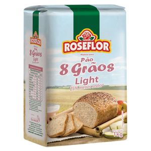 Mistura Roseflor Pão Light 1kg 8 Grãos