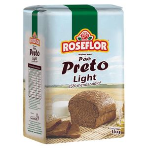 Mistura Roseflor Pão Light 1kg Preto