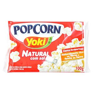 Pipoca Para Micro Yoki Natuural Com Sal 100g