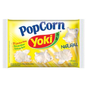 Pipoca Para Microondas Yoki Natural 100g