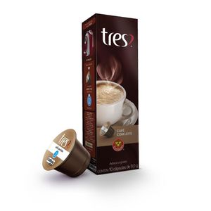 Cápsula Café 3 Coraçôes Com Leite 10x9g