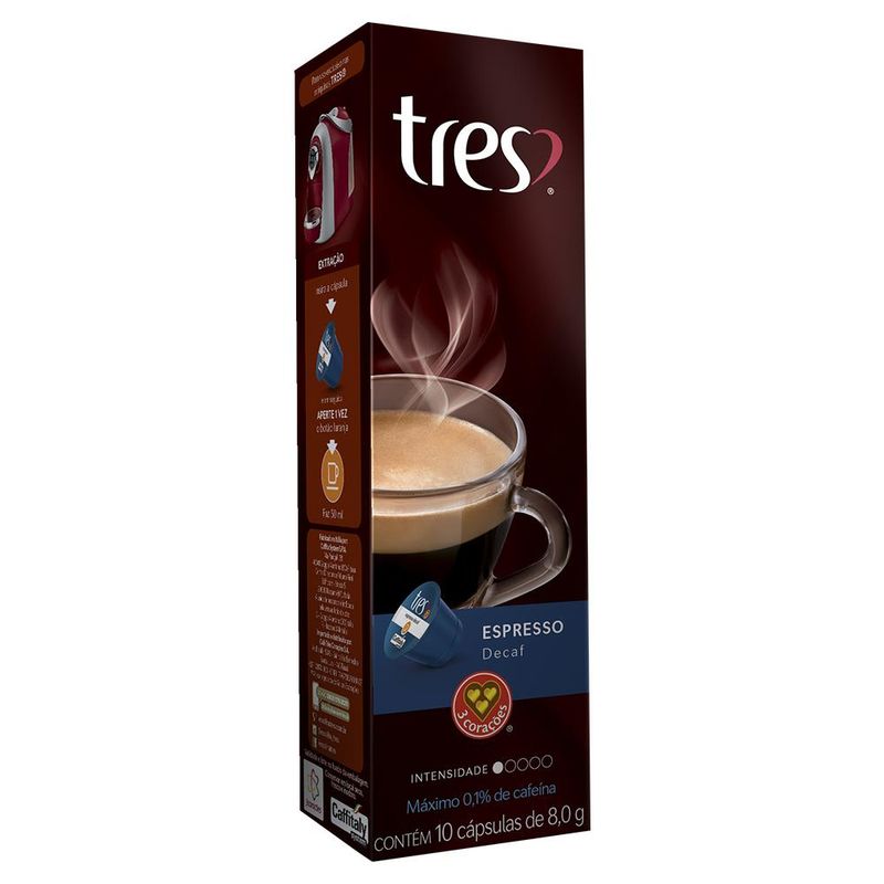 CAPSULA-TRES-ESPRESSO-DECAF-10X8G