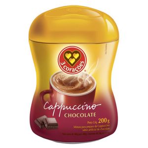 Café Solúvel 3 Corações Cappuccino Chocolate Pote 200g