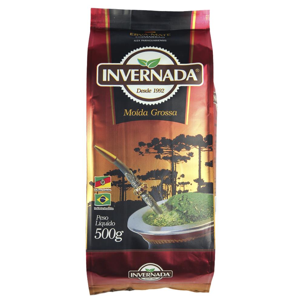 Erva Mate Invernada Laminada Moída Grossa 500g