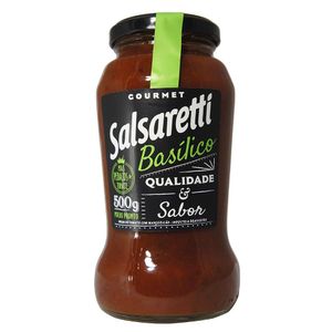 Molho De Tomate Salsaretti Basílico 500g