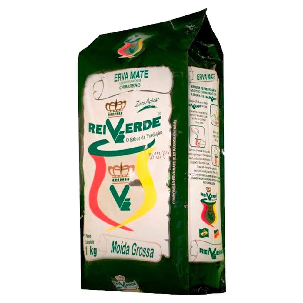 Erva Mate Rei Verde Moída Grossa Sem Açúcar 1kg