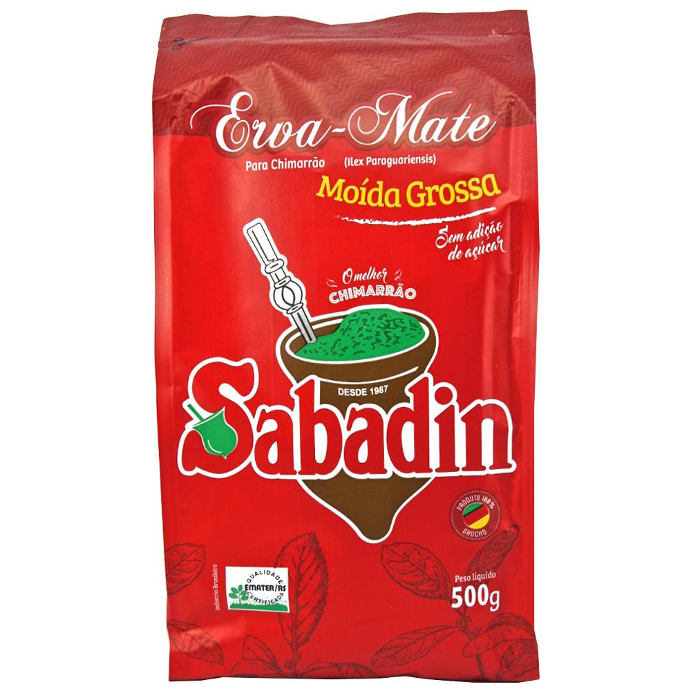 Erva Mate Sabadin Moída Grossa 500g